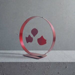 Mobile abstrait Helsinki rouge 21 cm ND-VIA25-MOBILE-HELSINKI-ROUGE naguradesign