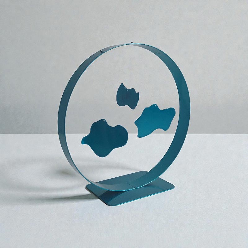 Mobile abstrait Helsinki turquoise 21 cm ND-VIA25-MOBILE-HELSINKI-TURQUOISE angle