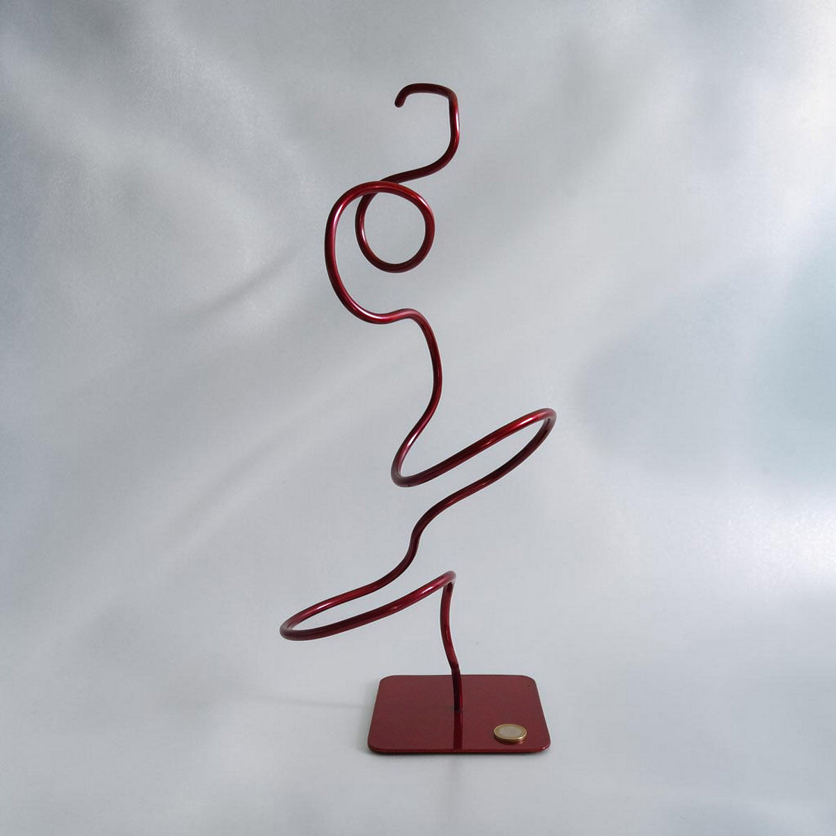 Sculpture abstraite Bergen rouge 46 cm ND-VIA-BERGEN-46CM-ROUGE échelle