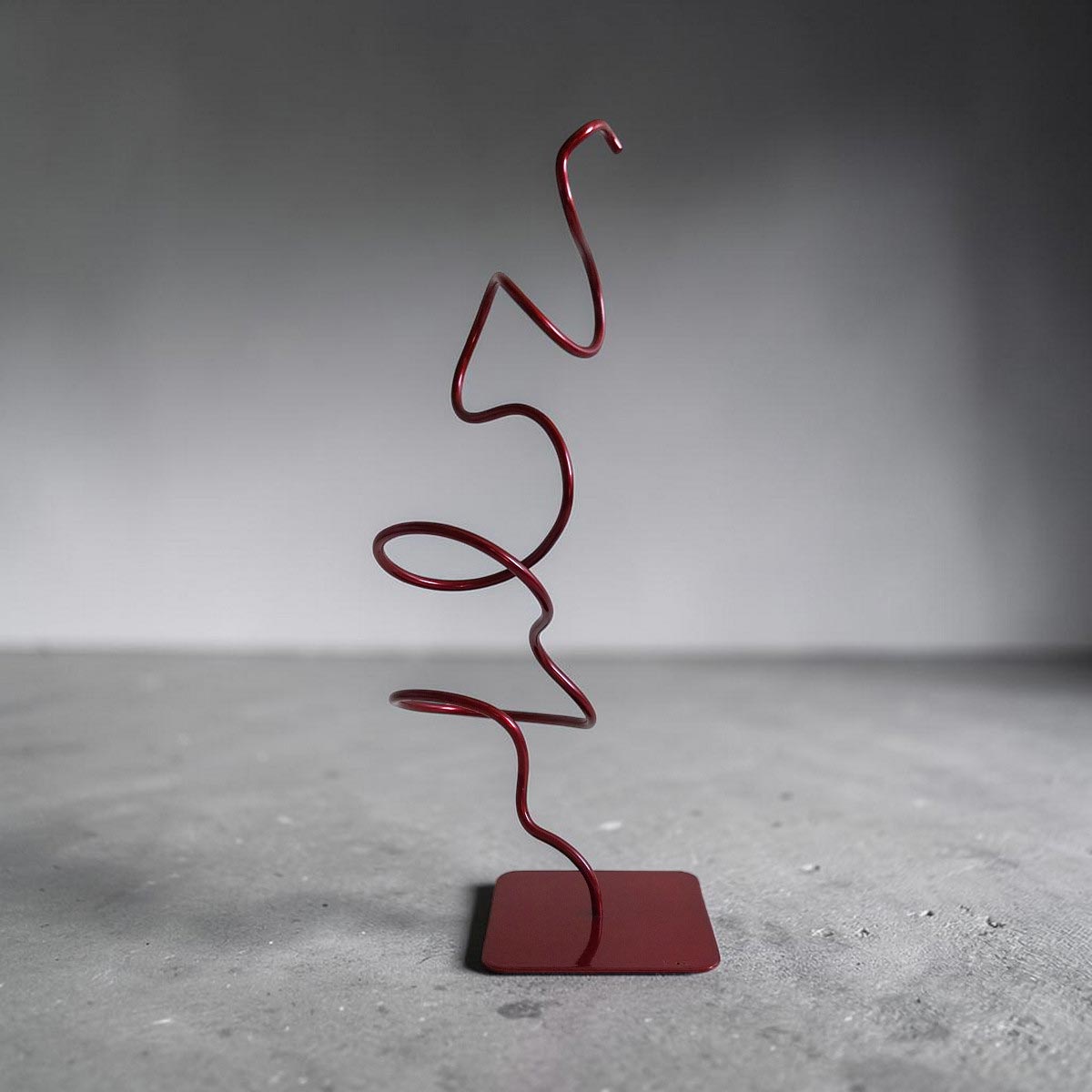 Sculpture abstraite Bergen rouge 46 cm ND-VIA-BERGEN-46CM-ROUGE naguradesign