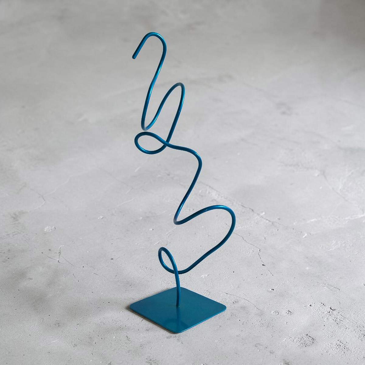 Sculpture abstraite Bergen turquoise 48 cm ND-VIA-BERGEN-48CM-TURQUOISE angle