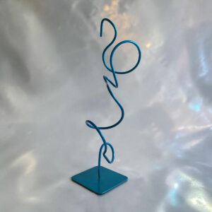 Sculpture abstraite Bergen turquoise 48 cm ND-VIA-BERGEN-48CM-TURQUOISE naguradesign